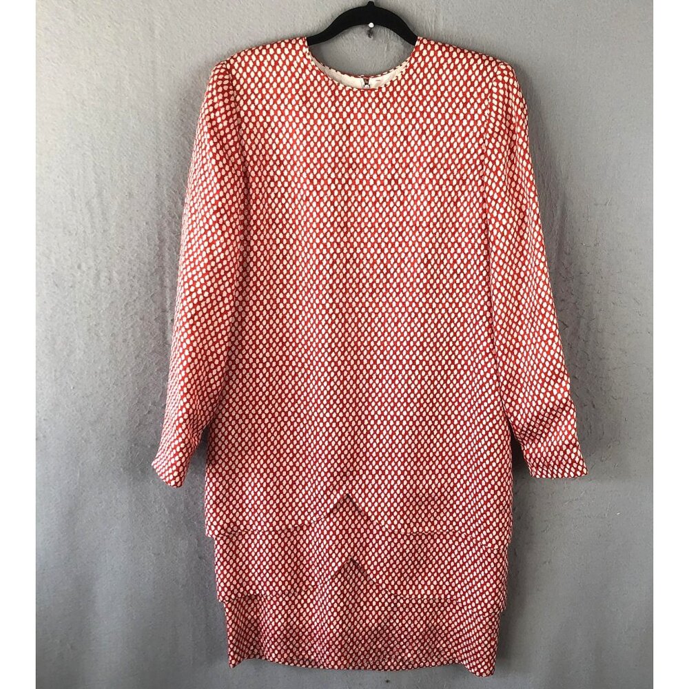 Vintage David Hayes Dress Womens 12 Silk Layered Quiet Luxury Old Money Wedding